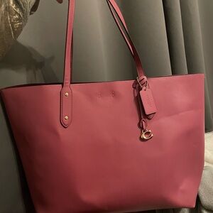 Coach Rose Leather Tote Bag